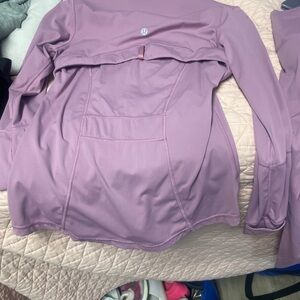 Purple Long Sleeve Athletic Top